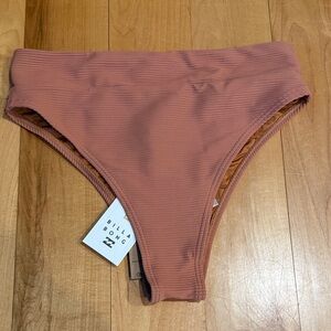 Billabong Mauve Pink Ribbed Bikini Bottom